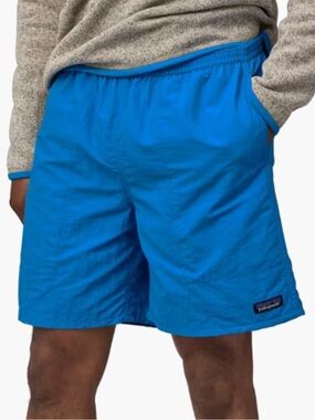 NWOT Patagonia Men's Baggies Longs Swim Trunks in Bright Blue Sz L